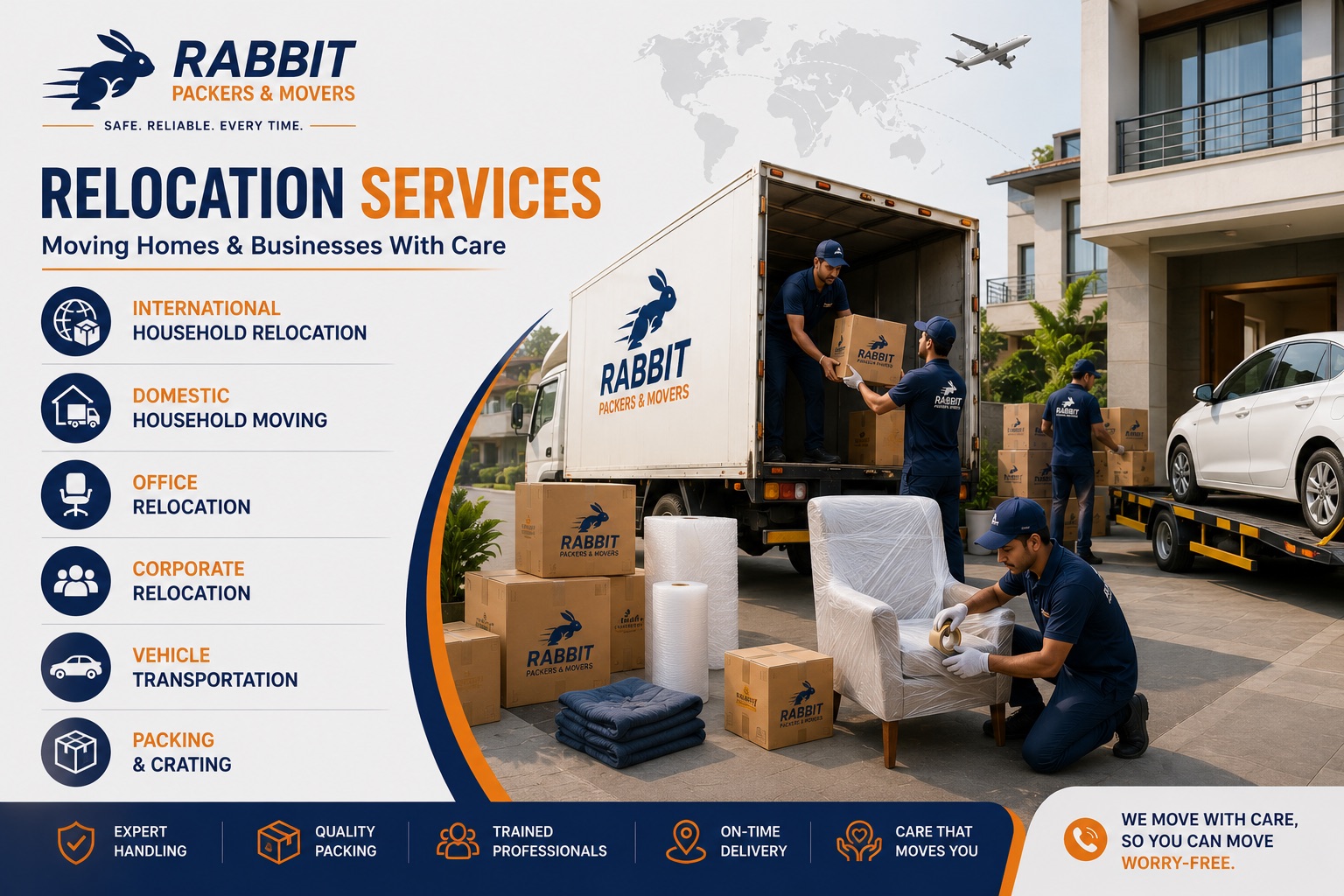 Relocation services — Rabbit Packers and Movers